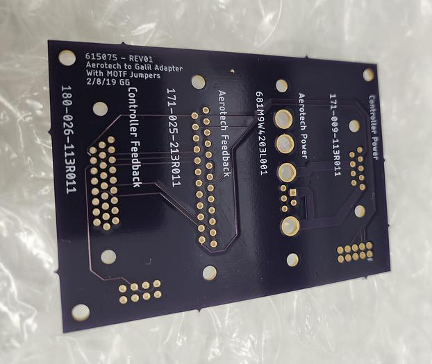 615075-REV01 AEROTECH TO GALIL ADAPTER W MOTF JUMPERS