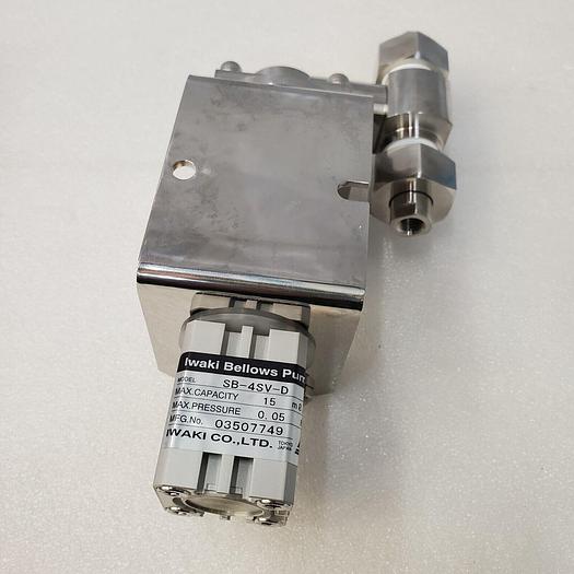 Used IWAKI CO. BELLOWS PUMP SB-4SV-D