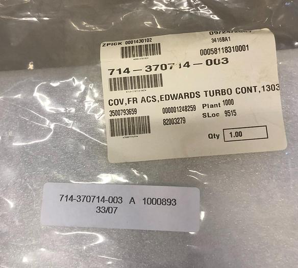 Used 714-370714-003 COV, FR ACS, EDWARDS TURBO CONT, 1303