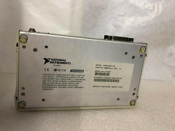 Used NATIONAL INSTRUMENTS GPIB-ENET 100