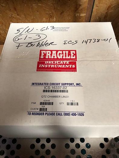 ICS-16337-02 QTZ CHAMBER LINER with Quartz Bubbler