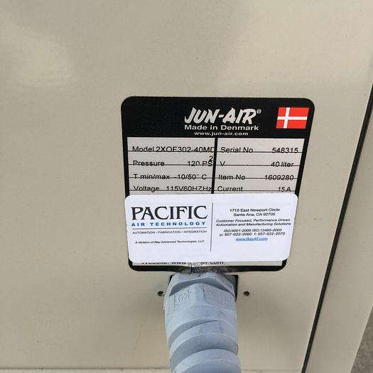 Used JUN-AIR 2X0F302-40MD COMPRESSOR
