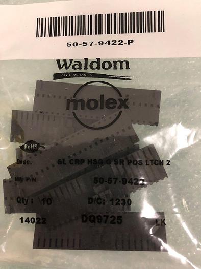 Used WALDOM, MOLEX SL CRP HSG-G SR POS LTCH 2