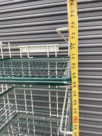 Used VINYL PROTECTED WIRE CART WITH INSULATED SHELVING ON WHEELS