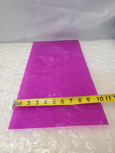 Used ARTUS PLASTIC SHEET PURPLE 10X20X.0015