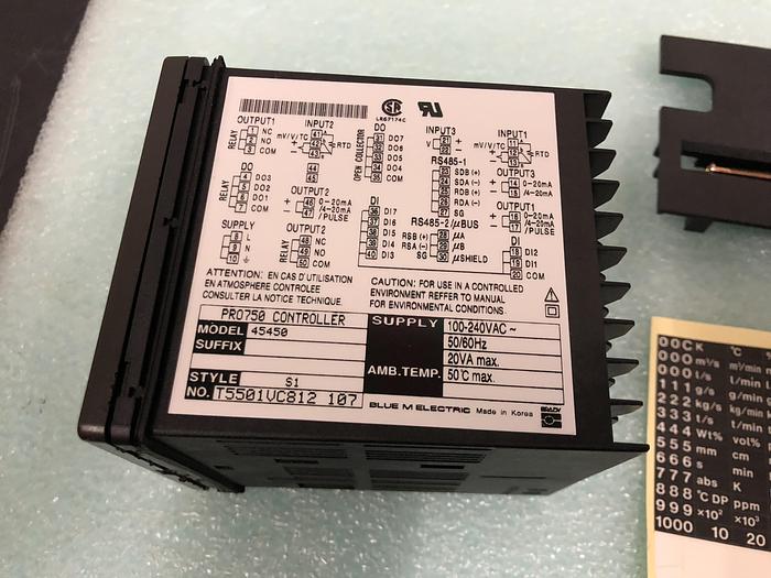 Used BLUE M ELECTRIC PRO750 CNTROLLER 45450