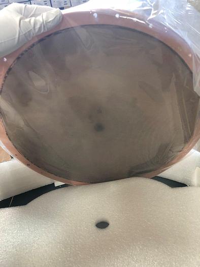 Used VEM Material AlCu (99.50-.5 at %) taget , 99.999% purity ,dim 13.505'' dia. x.25