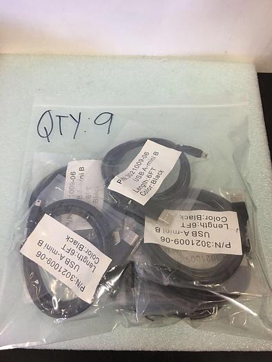 Used 3021009-06 USB A-MINI B 6 FT QTY 9