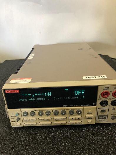 Used KEITHLEY 2430 1KW PULSE SOURCEMETER