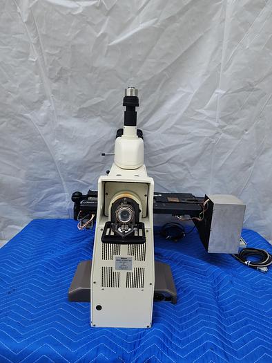 Used NIKON OPTIPHOT 200 Wafer Inspection Scope with Trinocular ergonomic Head with Nikon objective 5x, 10x  CF Plan, Nikon 50x, and Nikon 100x CF Plan