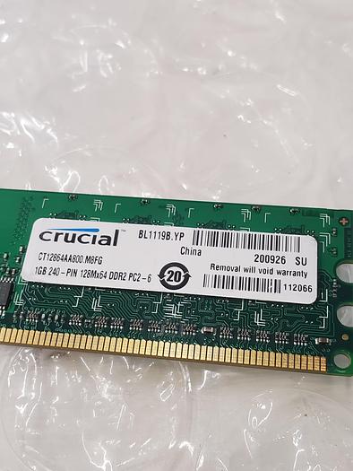 Used CRUCIAL CT12864AA800.M8FG 1GB 240-PIN DDR2 MEMORY