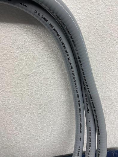 Used SEALPROOF LIQUID TIGHT FLEXIBLE NONMETALLIC CONOUIT TYPE B 1-2