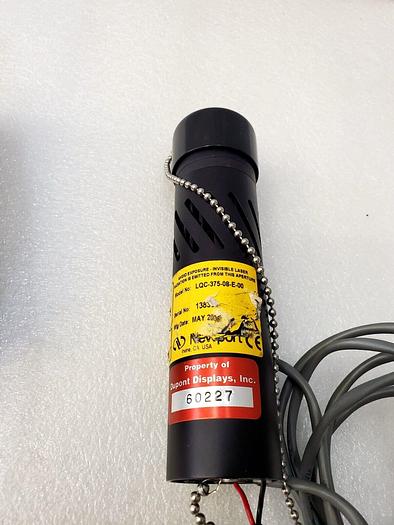 Used NEWPORT LASER DIODE CONTROL UNIT LIQS-12 WITH NEWPORT LASER LQC-375-08-E-00