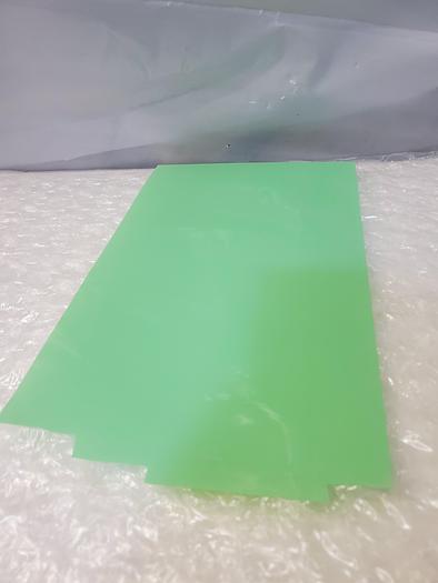Used ARTUS PLASTIC SHEET GREEN 10X20X.003