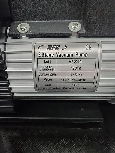 Used HFS 2 STAGE VACUUM PUMP VP 2200