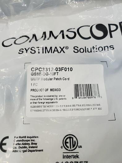 COMMSCOPE SYSTIMAX SOLUTIONS CPC3312-03F010