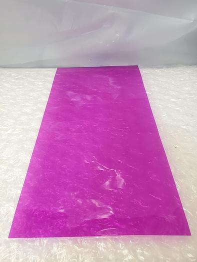 Used ARTUS PLASTIC SHEET PURPLE 10X20X.0015