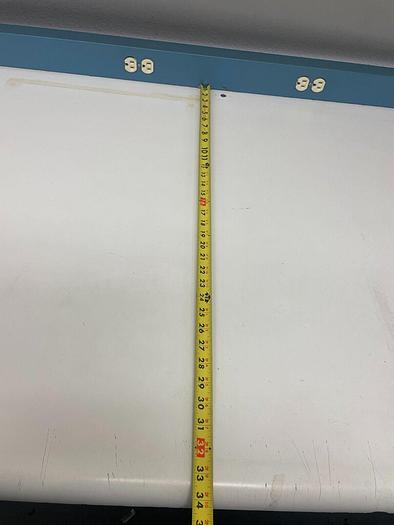 Used WORKBENCH WITH STORAGE AND LIGHT 96'' x34'' x61''h