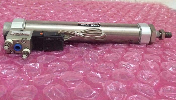 SMC CVM5B32F-150 Cylinder & solenoid valve.