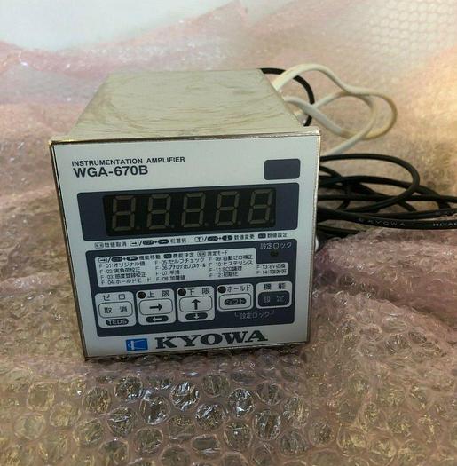 Used KYOWA WGA-670B INSTRUMENTATION AMPLIFIER KYOWA LCX-A-10KN-ID