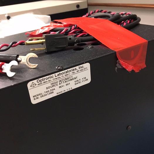 Used OPTRONIC LAB. 740-20A HIGH INTENSITY SOURCE ATTACHMENT