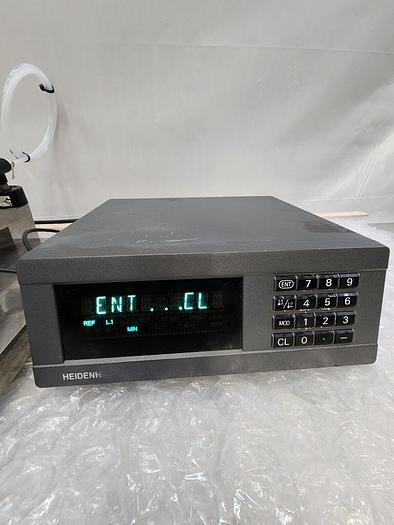 Used HEIDENHAIN ND281B Universal digital display unit with mt12p pneumatic gauge