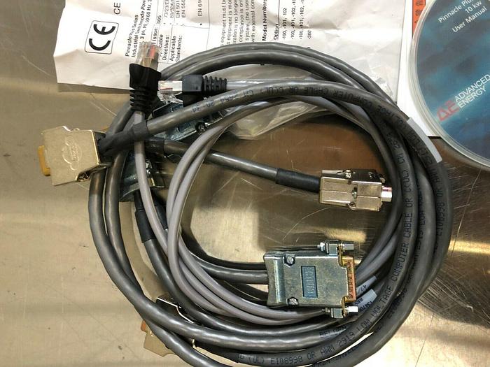 Used ADVANCED ENERGY 3152439-300C cables,advanced energy pinnacle plus 10kw manual 57