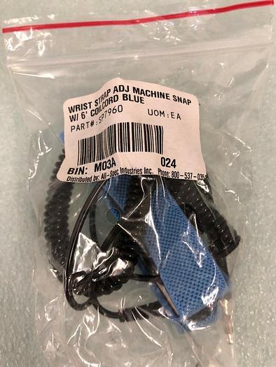 WRIST STRAP ADJ MACHINE SNAP W-6' COILCORD BLUE SP7960