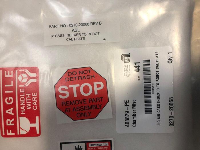 AMAT 408879-PE JIO 6IN CASS INDEXER TO ROBOT CAL PLATE