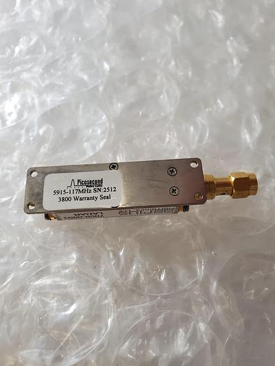 Used PICOSECOND 5915-117 MHZ LOW-PASS FILTER