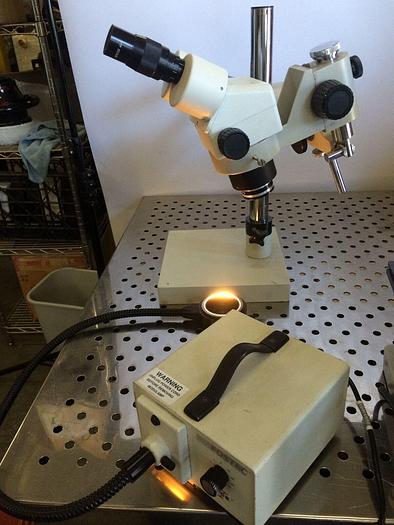 Used NuLine Microscope w/ Fostec Fiber Optic Illuminator, & much More!