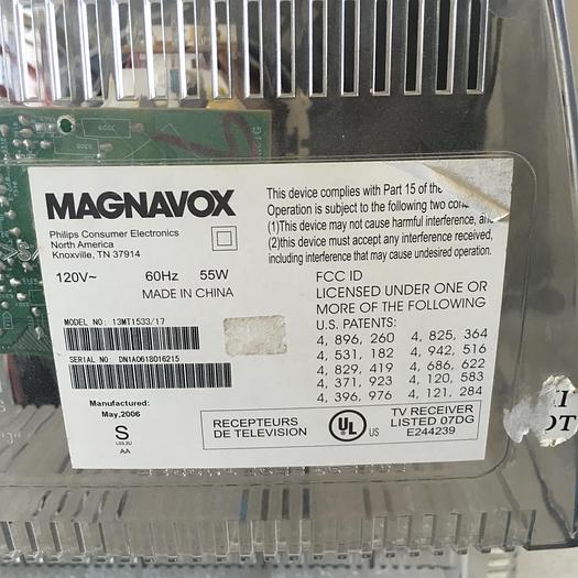 Used MAGNAVOX 13MT1533'17
