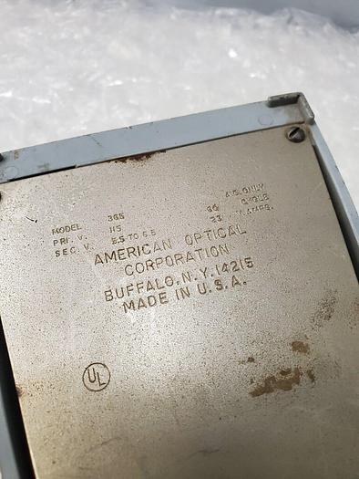 Used AMERICAN OPTICAL TRANSFORMER MODEL 365