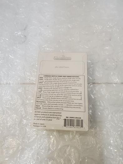 Used NKK JWM11RA2A SPST SWITCH