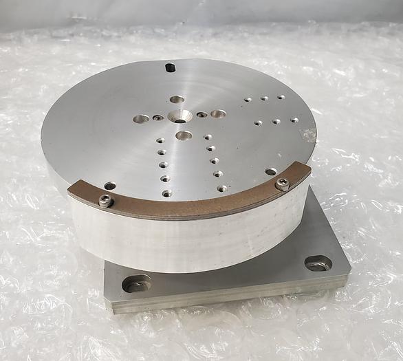Used MICROSCOPE STAGE FIXTURE STAINLESS STEEL