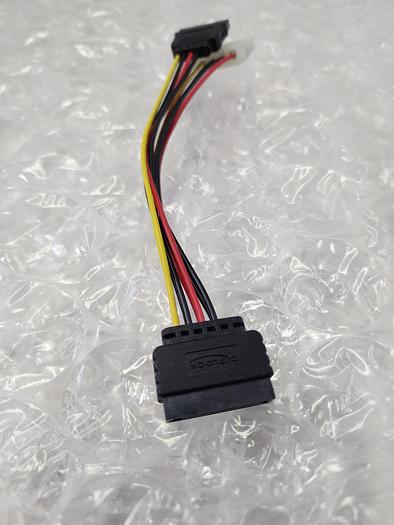 Used SATA Male to 4Pin IDE Female + SATA Female Power Cable