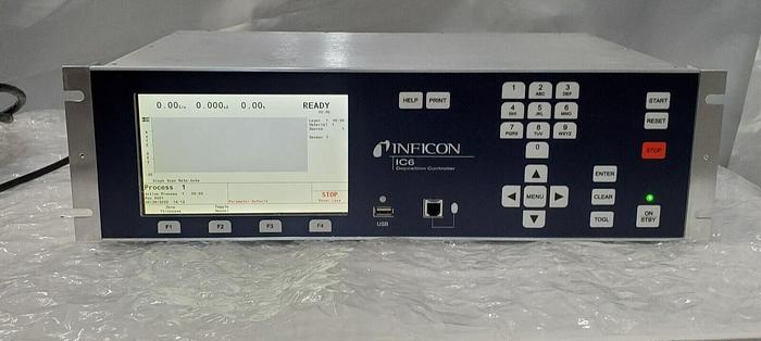 Used INFICON IC6-110100 Thin Film Deposition Controller