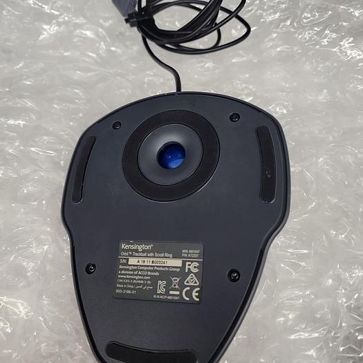 Used KENSINGTON M01047 ORBIT TRACKBALL MOUSE WITH SCROLL RING