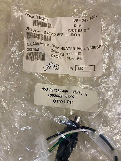 Used 853-027287-001 ADAPTER TMP HEATER PWR