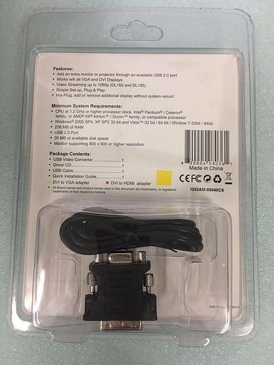 Used USB VIDEO CONVERTER DVI TO HDMI