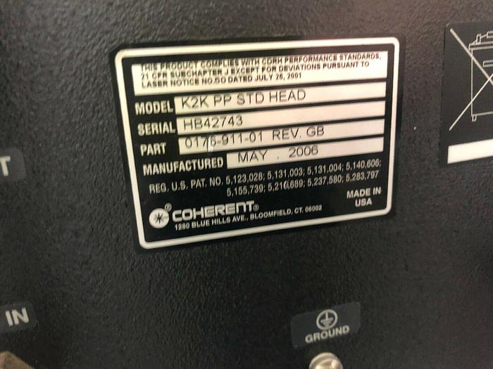 Used COHERENT LASER K2K