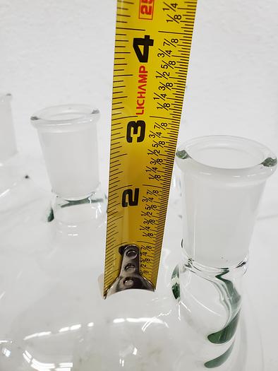 Used KONTES 5000 ML ROUND GLASS FLASK (5 NECK)