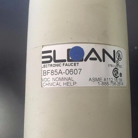 Used SLOAN ELECTRONIC, ELECTRIC FAUCET EBF85A-0607