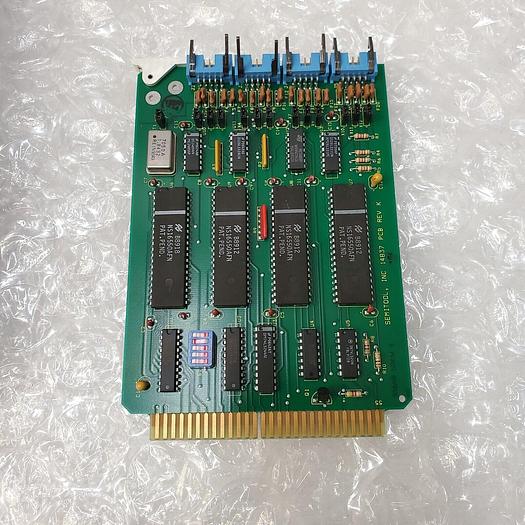 Used SEMITOOL 14837-01 BOARD ASSY SERIAL 4 CHANNEL 202 REV K