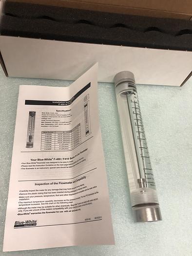 Used BLUE-WHITE FLOWMETER F-40500LN-8