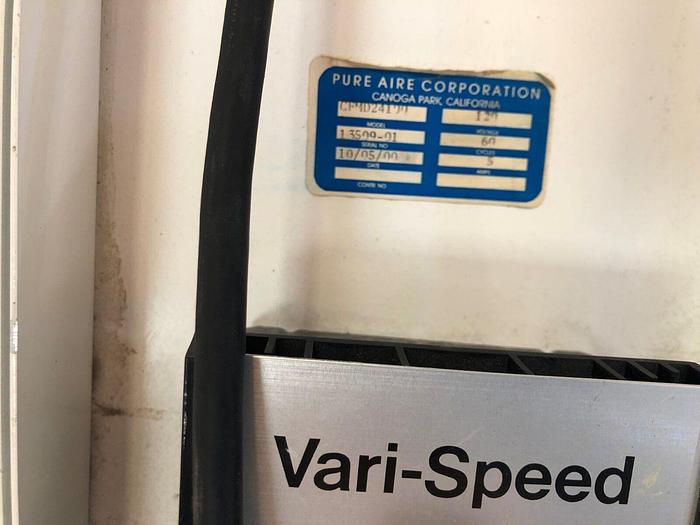 Used PURE AIRE CORP CFMD24100 WITH  ASTROCEL II CLEANROOM AIR FILTER 24A89A2T1H2