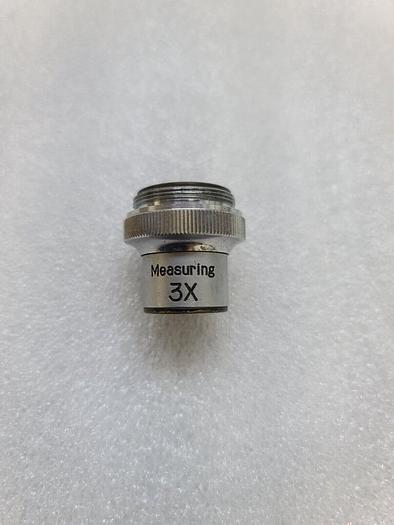 Used UNITRON MEASURING 3X OBJECTIVE