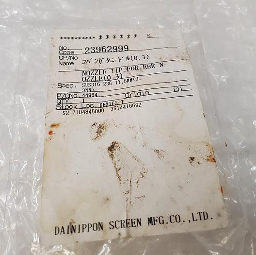 Used NOZZLE TIP , SUS316 23G-17 .5MM