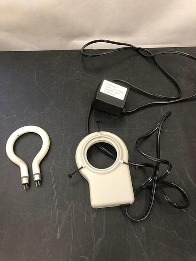 Used TECHNIQUIP TLC-5 MICROSCOPE RING LIGHT AND REPLACEMENT BULB