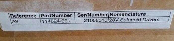 ELECTROGLAS PROBE STATION BOARD 28V SELONOID DRIVER P/N 114824-001 (A8)